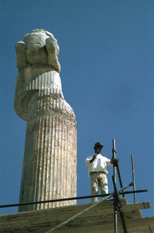 Protome of half horse, the Apadana, Persepolis, Iran