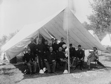 Headquarters, [Camp McKibbin, Maryland], 1893. Creator: William Cruikshank.