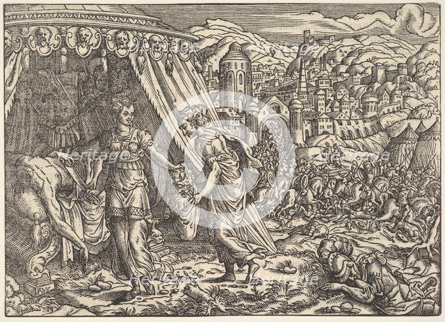 Judith and Holofernes, from Biblia, Frankfurt, 1564. Creator: Unknown.