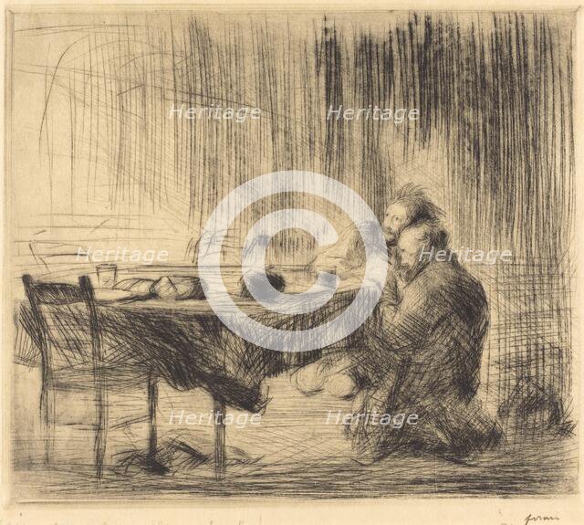 After the Vision (second plate), 1902/1907. Creator: Jean Louis Forain.