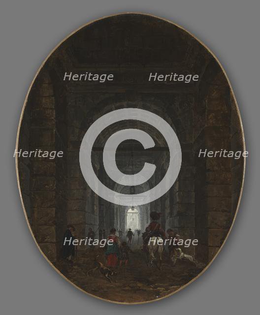 The Grotto of Posillipo, c. 1769. Creator: Hubert Robert (French, 1733-1808).