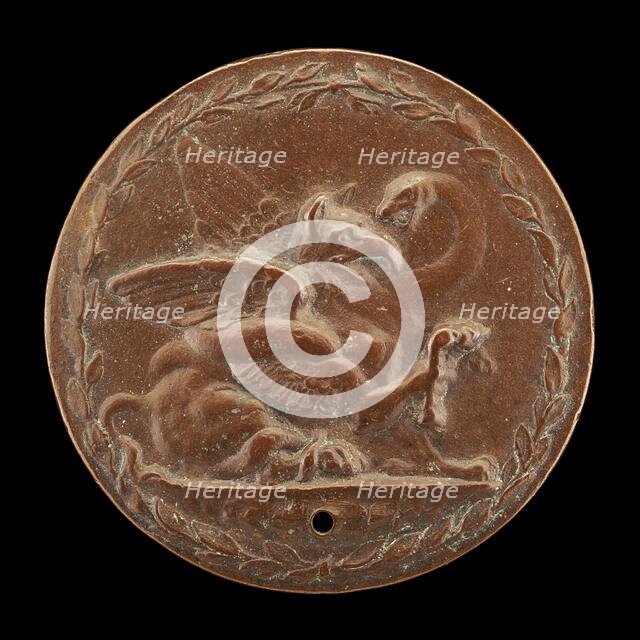 Griffin and Serpent Fighting [reverse], c. 1540. Creator: Unknown.