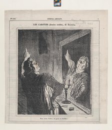 My old Talma, you've got another thing coming!, from 'The third rate actors,' pu..., April 27, 1878. Creator: Honore Daumier.
