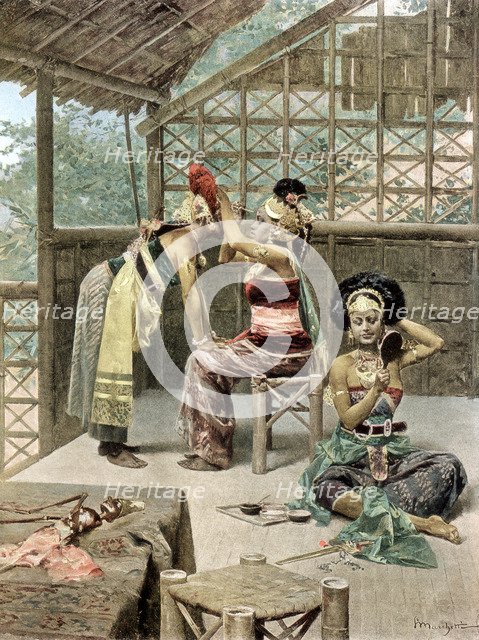 The Javanese dancers, Universal Exposition, Paris, 1889. Artist: Unknown