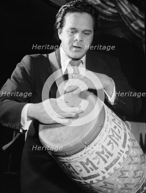 Portrait of Miquelito Valdez, New York, N.Y., 1946. Creator: William Paul Gottlieb.
