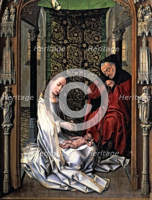 The Nativity', table of a triptych by Van der Weyden.