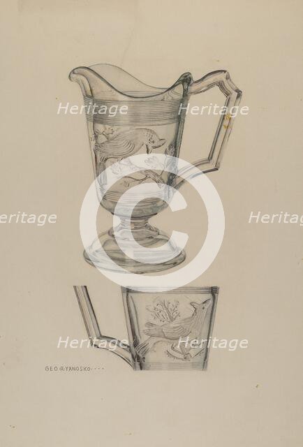 Cream Pitcher, c. 1940. Creator: George Yanosko.