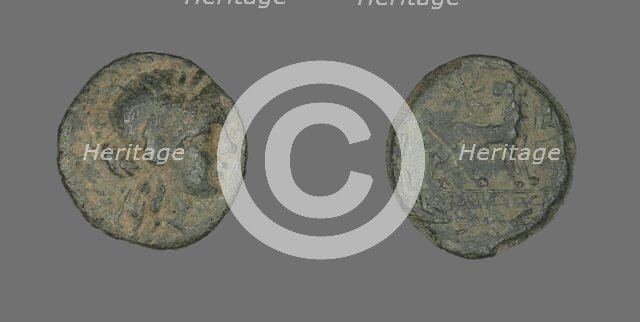 Coin Depicting the God Apollo, about 250-190 BCE or later. Creator: Unknown.