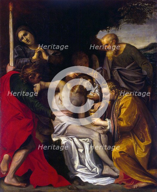 The Lamentation over Christ', c1586. Creator: Carracci, Agostino (1557-1602).