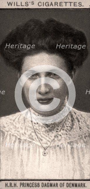 H.R.H Princess Dagmar of Denmark, 1908.Artist: WD & HO Wills