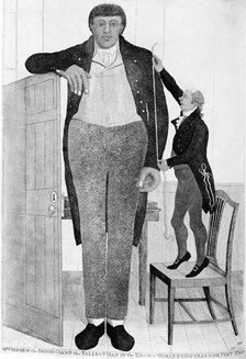 'Mr O'Brien, the Irish Giant, the Tallest Man in the Known World', 1803.  Artist: John Kay