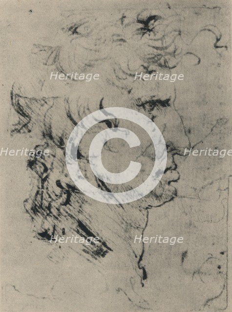 'Profile of a Man to the Right', c1480 (1945). Artist: Leonardo da Vinci.