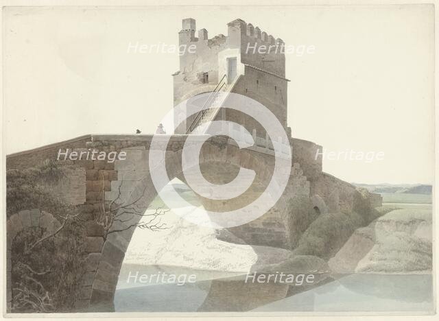 The Ponte Salario, near Rome, c.1809-c.1812. Creator: Josephus Augustus Knip.