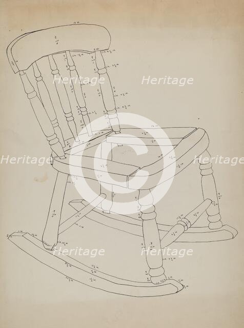 Rocking Chair, c. 1937. Creator: Tulita Westfall.