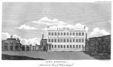 'Jew's Hospital, Mile End Road, Whitechapel', London, late 18th or early 19th century.Artist: Thomas Prattent