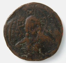 Coin, Byzantine, ca. 976-1034. Creator: Unknown.