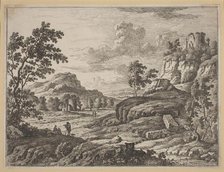Landscape with Two Ruined Towers. Creator: Johann Christoph Dietzsch.