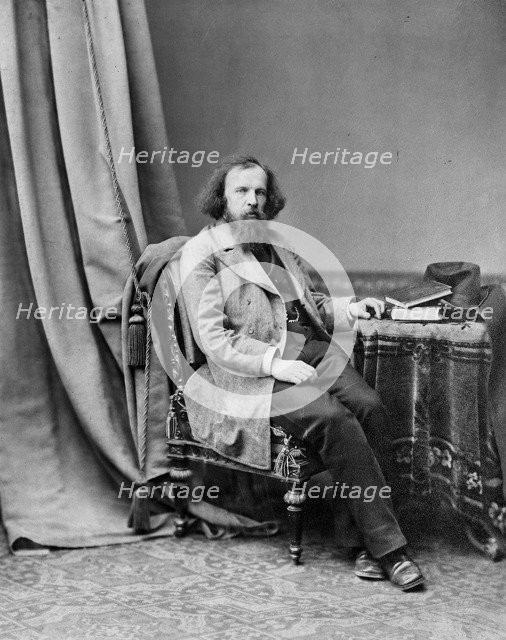 Dmitri Mendeleev, Russian chemist, c1880-c1882.  Artist: Andrei Osipovich Karelin