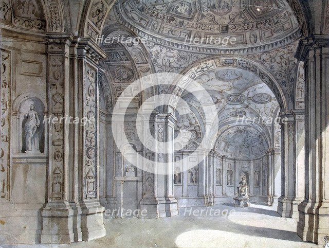 Interior of the Villa Madama in Rome, 1750-1752. Creator: Clérisseau, Charles Louis (1722-1820).