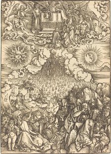 The Opening of the Fifth and Sixth Seals, probably c. 1496/1498. Creator: Albrecht Durer.