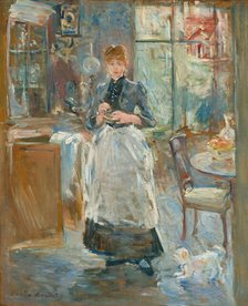 In the Dining Room, 1886. Creator: Berthe Morisot.