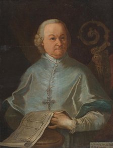 Portrait of Abbot Andrej Sauberer, Provost of the Premonstratensian Church in Jasov, 1777. Creator: Johann Lucas Kracker.