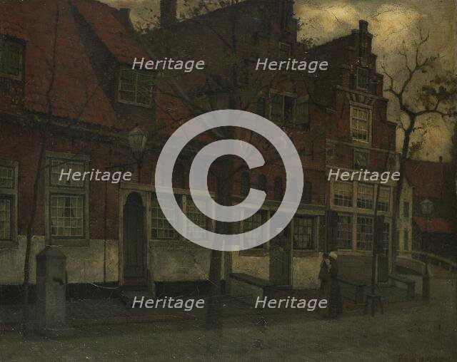 Houses on the Breedstraat, Enkhuizen, 1885-1900. Creator: Johann Eduard Karsen.