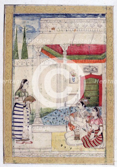 Vibhasa Ragini, Ragamala Album, School of Rajasthan, 19th century. Artist: Unknown