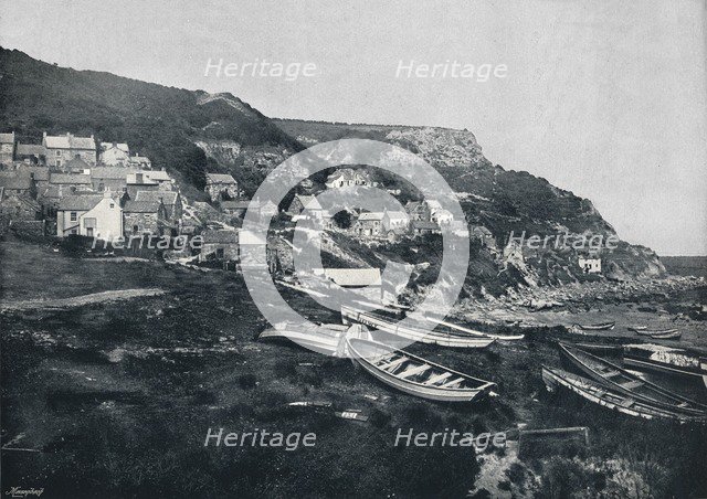 'Runswick - The Village on the Cliffs', 1895. Artist: Unknown.