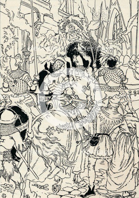 'Jeanne D'Arc at Orleans', c1895. Artist: Eugene Samuel Grasset.