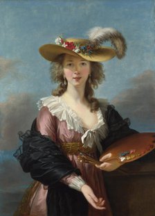 Self Portrait in a Straw Hat , 1782. Creator: Vigée Le Brun, Louise Élisabeth (1755-1842).