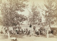 Dinner scene, between 1887 and 1892. Creator: John C. H. Grabill.