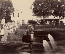 Street Sprinkler, Batavia, 1860s-70s. Creator: Unknown.