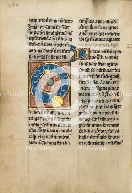 Diagram Showing the Orbits of the Sun and the Moon; De Natura Avium; De Pastoribus..., 1277 or after Creator: Unknown.