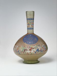 Enameled and Gilded Bottle, Egypt, late 13th century. Creator: Unknown.