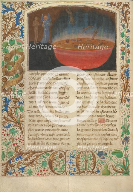 The Torment of Murderers; Les Visions du chevalier Tondal, 1475. Creator: Simon Marmion.