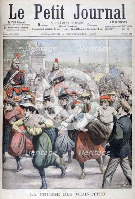 The race of the Midinette, 1903. Artist: Unknown