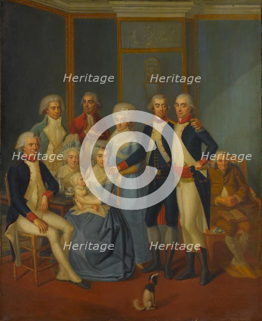 Portrait of a Military Family, ca. 1789-90. Creator: early 19th century painter.