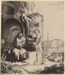 Christ and the Woman of Samaria Among Ruins, 1634. Creator: Rembrandt Harmensz van Rijn.
