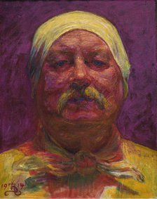 Self-Portrait, 1914. Creator: Zahrtmann, Kristian (1843-1917).
