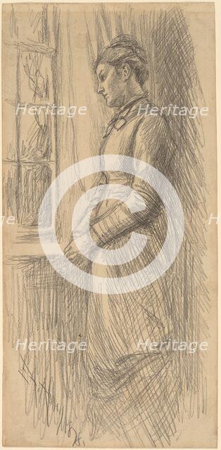 Solitude: Miss Vesta Rollinstall, 1878. Creator: Edwin Austin Abbey.