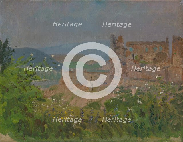 Beckov Castle, 1880-1885. Creator: Ladislav Mednyanszky.