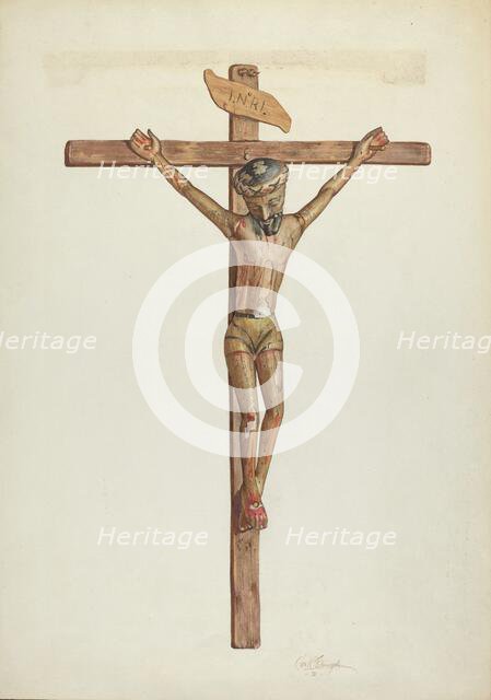 Crucifix, 1938. Creator: Carl O'Bergh.