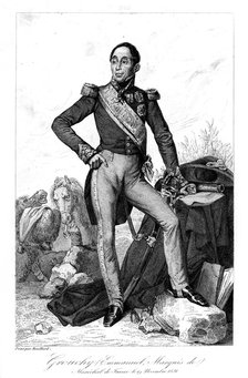 Emmanuel, marquis de Grouchy (1766-1847), French general and marshal, 1839.Artist: Geille