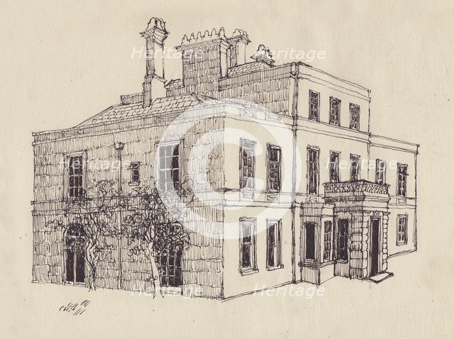 Georgian house, c1950. Creator: Shirley Markham.