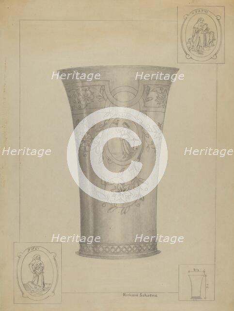 Silver Beaker, c. 1936. Creator: Richard Schoene.