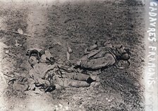 Bodies of dead French soldiers, c1914-c1918. Artist: Unknown.