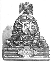 Inkstand presented by the ladies of Chiselhurst to the Prince Imperial, 1874. Creator: Unknown.