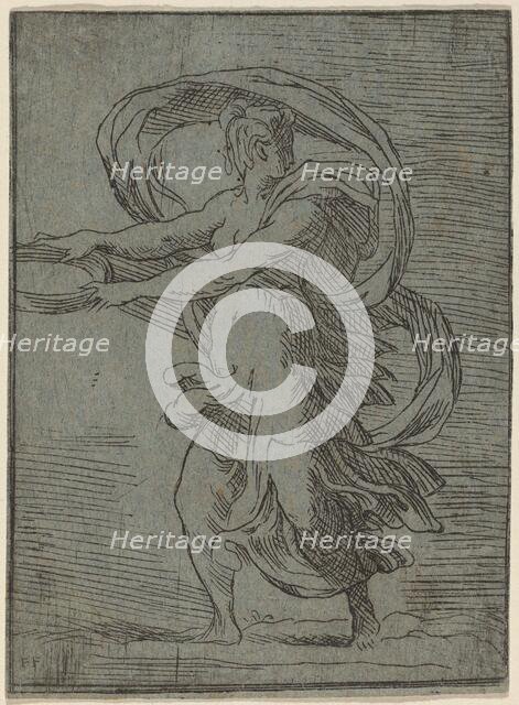 Woman Carrying a Tray, 1527/1530. Creator: Master FP.