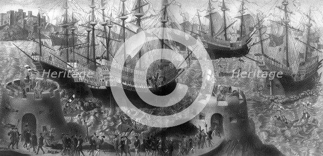 Departure of Henry VIII from Dover, May 1520, (1902). Artist: Unknown